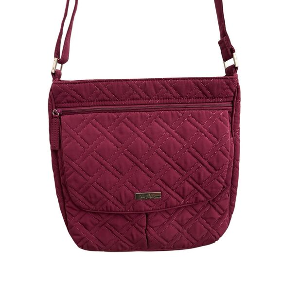 Vera Bradley Handbags - Vera Bradley Maroon Quilted Crossbody Bag